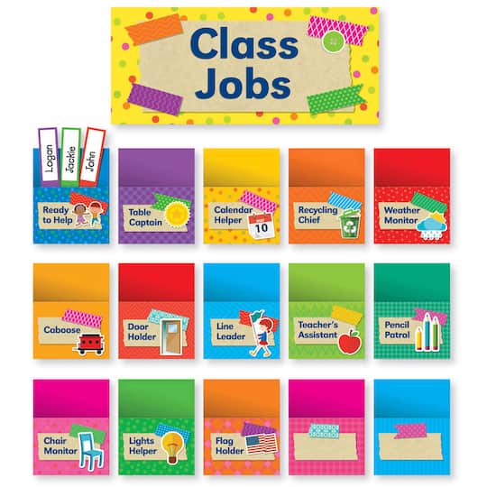 Tape It Up! Class Jobs Bulletin Board Set